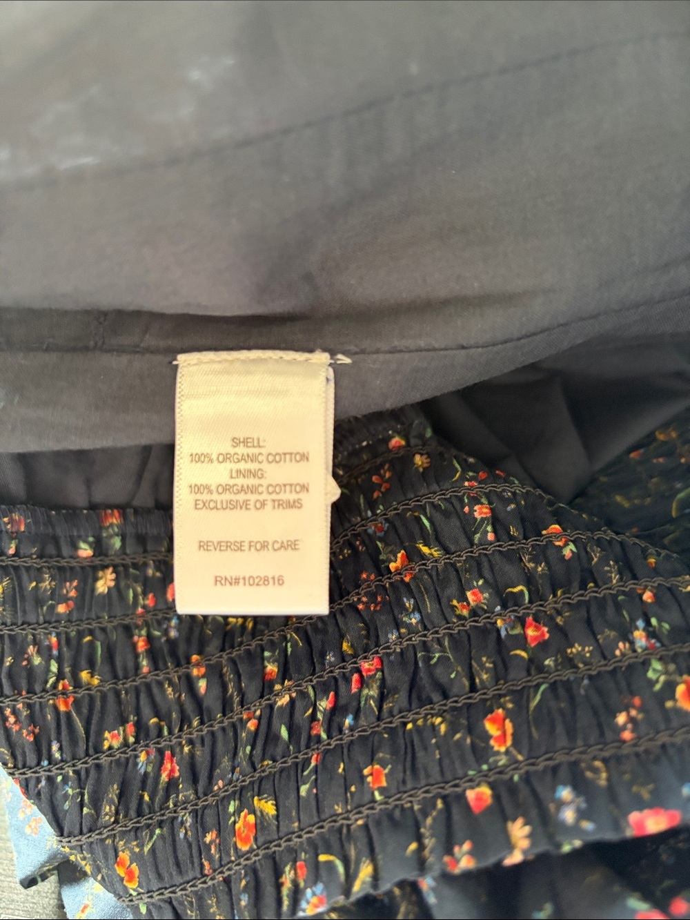 Garnet Hill Organic cotton Navy Blue Pockets Sz M - Picture 8 of 11